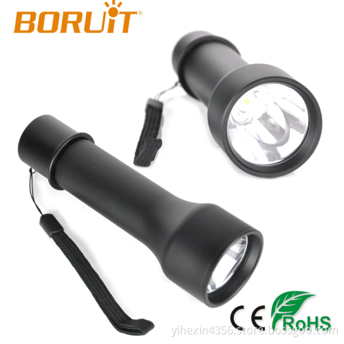Boruit Seal Metal shell R1 Torch Rainproof Cree L2 Rechargeable Led Flashlight for Camping Riding